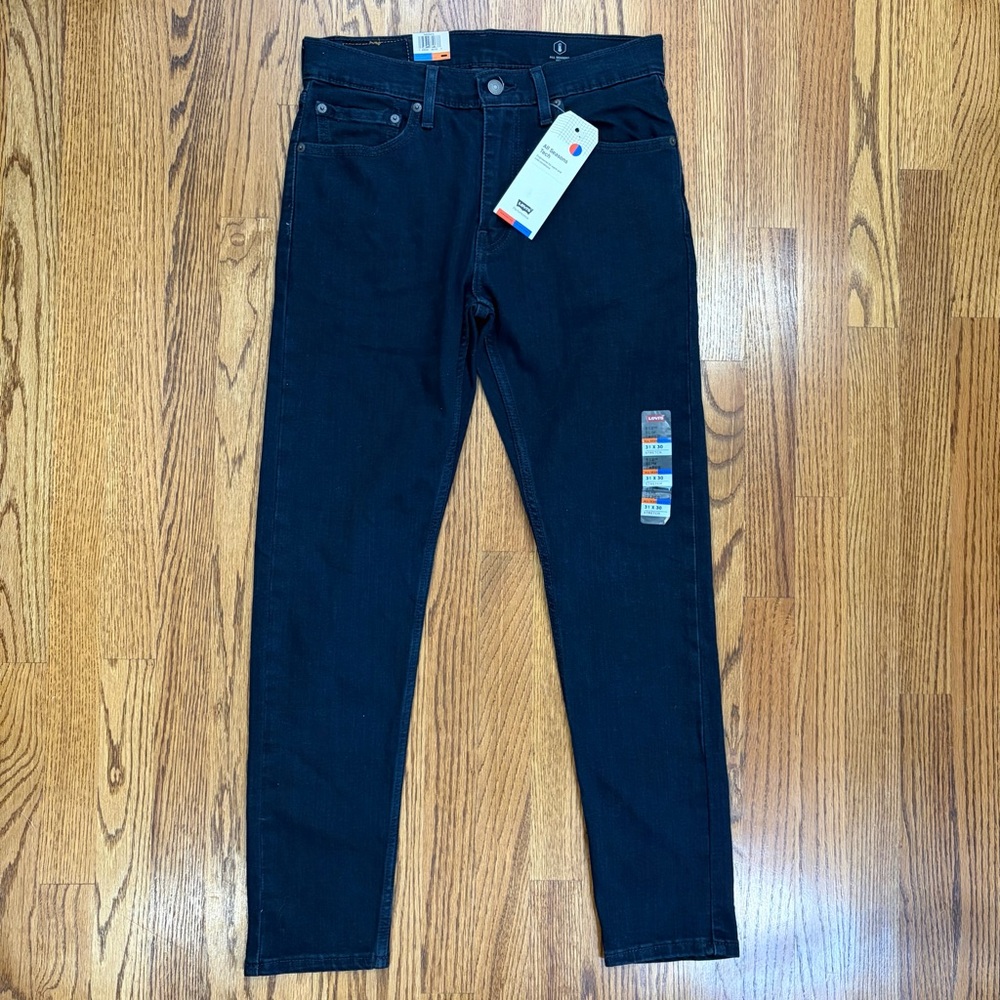NWT Levi's 512 Slim Taper Stretch 31x30 Dark Jeans